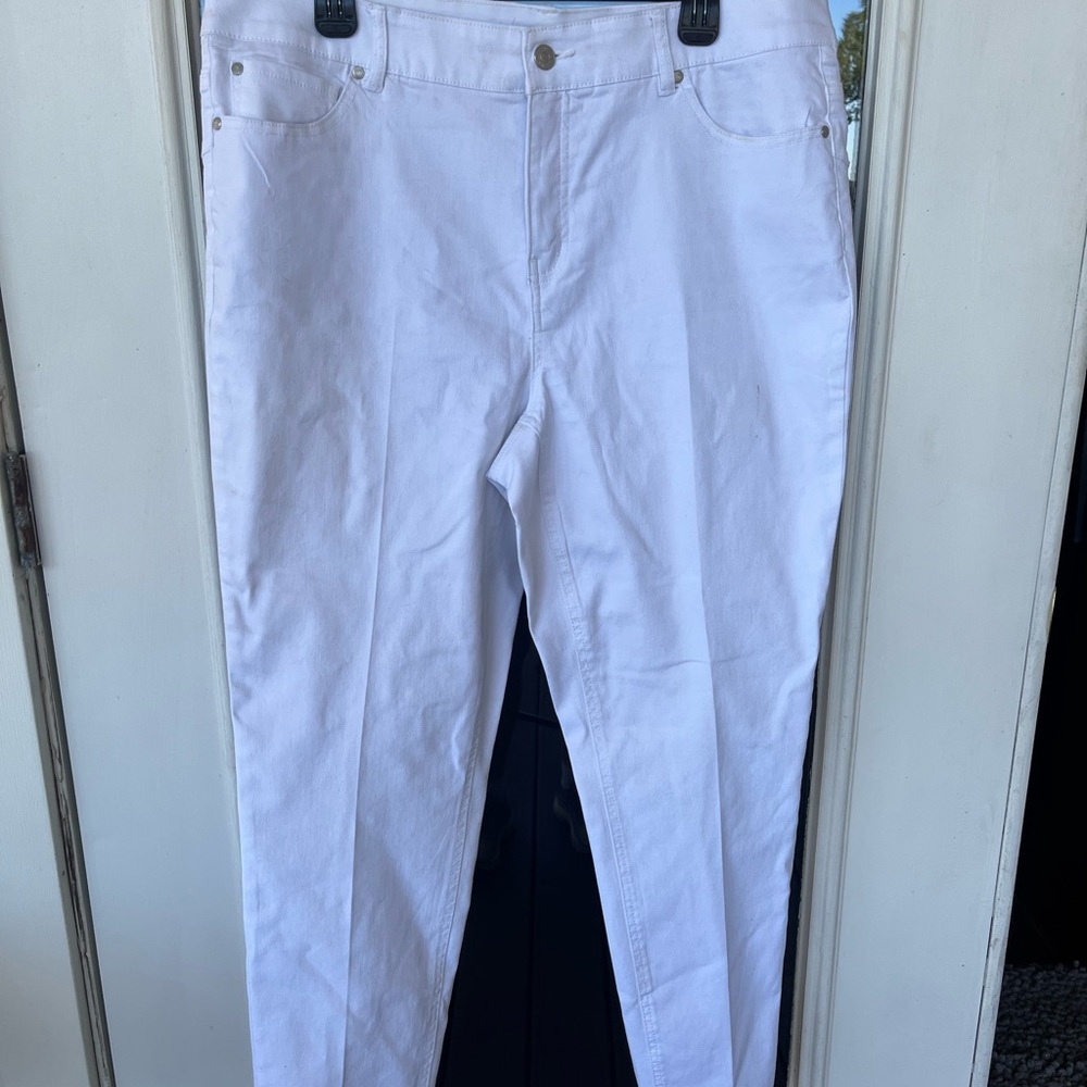 Cato Contour Fit White Jeans